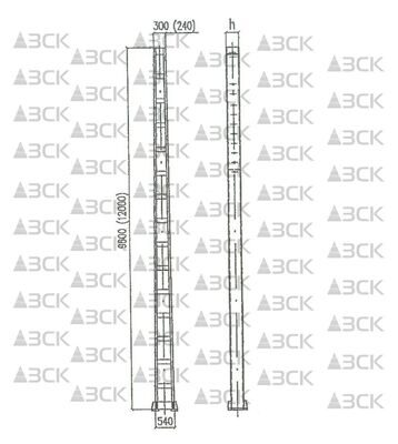 Консольная опора М1-10-100К